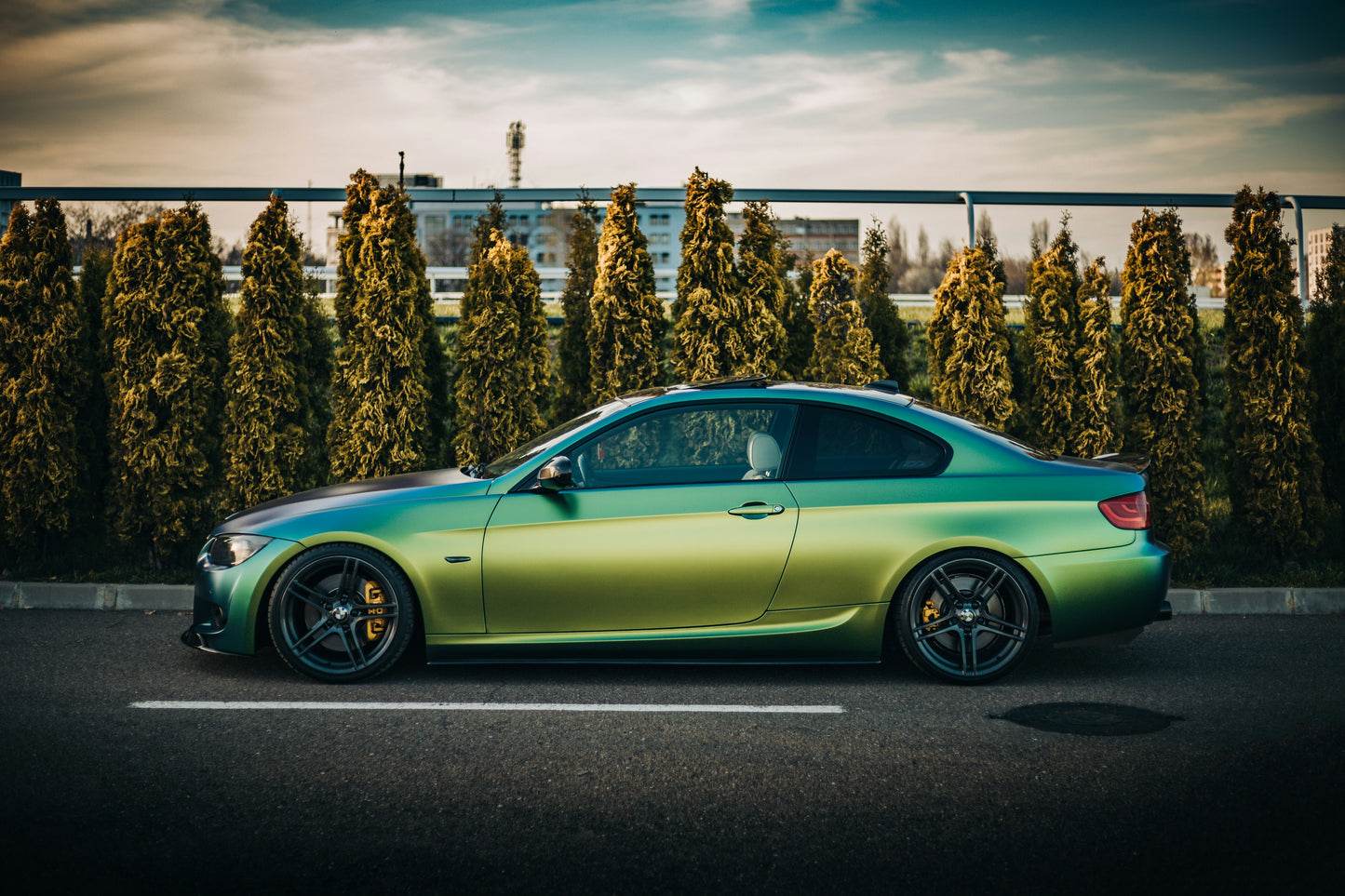 AK Style Carbon Fiber Front Lip - BMW E92 3 Series (LCI)